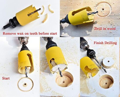 MaxTool 4-1/4"TCT Hole Saw 108mm Carbide Tip Holesaw 2.25" Deep with 5/8-18 Thread for Cutting Asphalt Brick Concrete MDF Tough Material; CT00Y57R416 in Kuwait