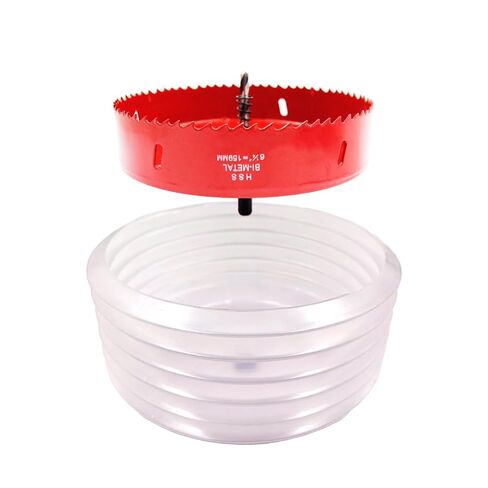 159mm Hole Saw and Accessories Dust Bowl 2PCS Set,LAIWEI Hole Cutter dust Collector for All Drill bit up to 165mm Cutting Diameter in Kuwait