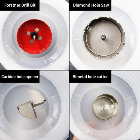159mm Hole Saw and Accessories Dust Bowl 2PCS Set,LAIWEI Hole Cutter dust Collector for All Drill bit up to 165mm Cutting Diameter in Kuwait
