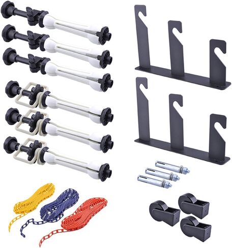 NEEWER Photography Single Roller Wall Mounting Manual Background Support System with 2 x Single Hook, 2 x Expand Bar, 1 x Chain, Load Capacity: 22lb/10kg in Kuwait