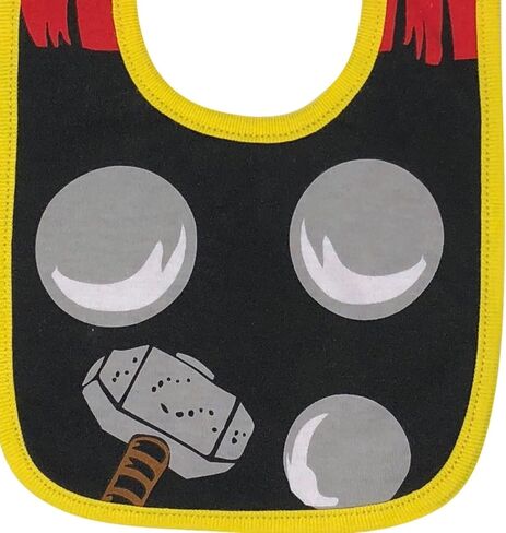 Marvel Avengers Hulk Spider Man Thor Iron Man Captain America 6 Pack Bibs One Size in Kuwait