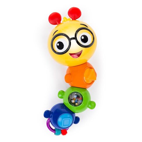 Baby Einstein Curiosity Clutch Fidget Sensory Toy and Pop It Rattle, BPA Free Infant Teether, Age 3 Months+, Multicolored in Saudi Arabia