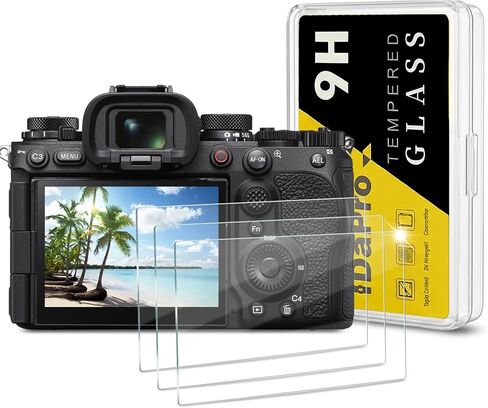 iDaPro Screen Protector for Sony Alpha A1 II, 9H Tempered Glass | 3-Pack + ABS Box. NOT for A1. 9H Hardness, Anti-Scratch, Anti-Bubble, HD Clarity, Anti-Fingerprint, Easy Install in Kuwait
