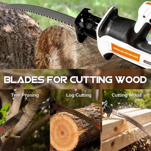 15 Inch Japanese Teeth Arc Edge Reciprocating Saw Blade | Curved Edge Wood Pruning Saw Blades 6TPI for Tree Trimming, Wood Cutting, Durable & Sharp, 3 Pieces in Kuwait
