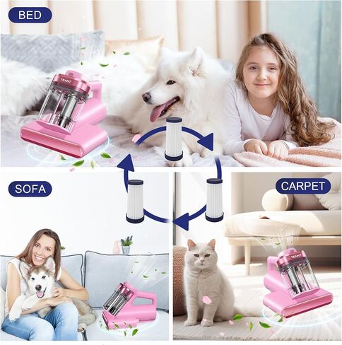 2 PCS HEPA Filters for Teant Mattress Vacuum Cleaner | HEPA Filters for Teant Mattress Vacuum, Fits Model MV-BLUE, MV-PINK, MV-GEAY & MV01, Support Fresh Clean Sleep in Kuwait