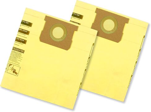 Shop-Vac 9067333 High Efficiency Disposable Filter Bags (2-Pack) | Fits 15-22 Gallon Tanks, White, Ideal for Drywall and Cold Ashes in Kuwait