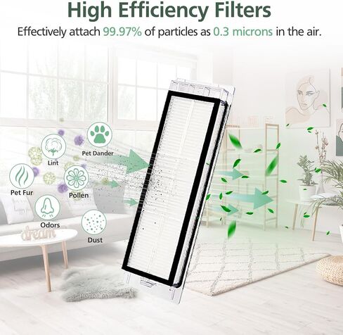 15 Pack Replacement Parts for Q Revo Robot Vacuum, Q Revo Accessory Kits | Q Revo Replacement Kits (1 Rolling Brush + 2 Filters + 2 Dust Bags + 4 Mop Pads + 4 Side Brushes) in Kuwait