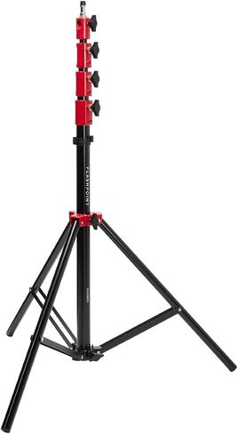 Flashpoint Pro Air-Cushioned Heavy-Duty Light Stand (Red, 9.5') in Kuwait