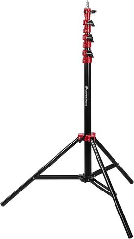 Flashpoint Pro Air-Cushioned Heavy-Duty Light Stand (Red, 9.5') in Kuwait