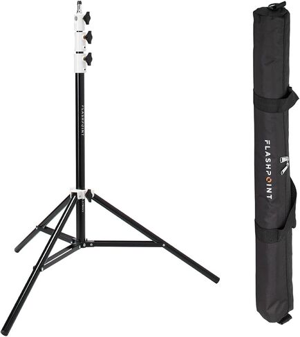 Flashpoint Pro Heavy-Duty Air-Cushioned Light Stand (White, 7.2') in Kuwait