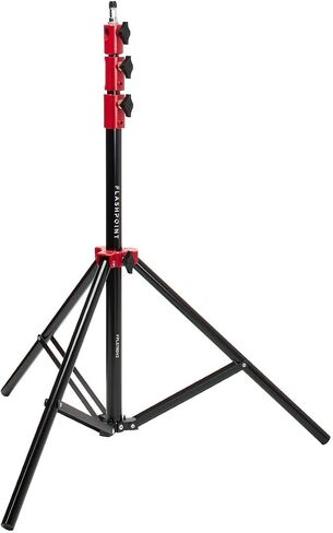 Flashpoint Pro Heavy-Duty Air-Cushioned Light Stand (Red, 7.2') in Kuwait