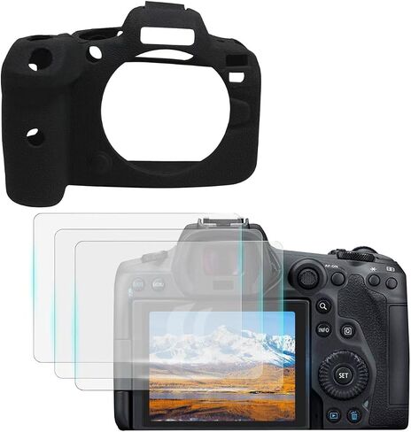 Screen Protector for Canon EOS R6/R6 Mark II Camera and Soft Silicone Case in Kuwait