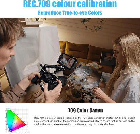 VILTROX DC 550 5.5" Touch Screen DSLR Camera Field Monitor | FHD 1200nit 4K Video External Monitor for Sony Canon Nikon with Sunshade, Battery & Storage Bag, Professional Monitoring Tool in Kuwait