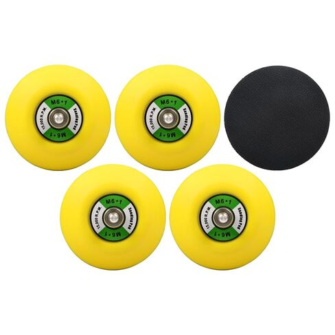 3-Inch Dual-Action Hook & Loop Fastener Flexible Backing Plate, 3" Sanding Back Pad for Orbital Sander M6*1.0 Thread(6mm) in Kuwait