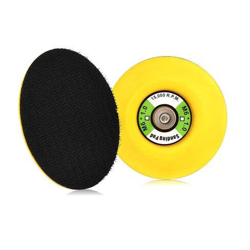 3-Inch Dual-Action Hook & Loop Fastener Flexible Backing Plate, 3" Sanding Back Pad for Orbital Sander M6*1.0 Thread(6mm) in Kuwait