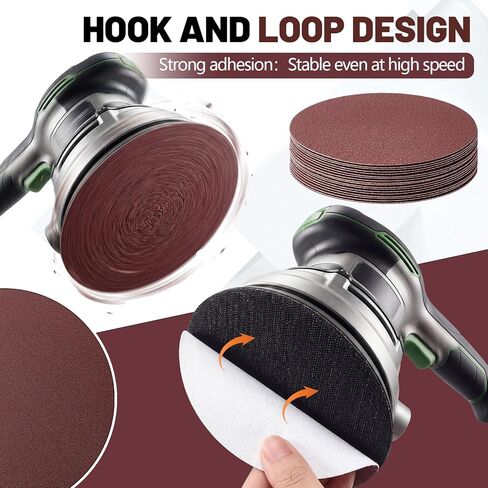 20 Pcs 9 Inch 240 Grit Sanding Discs for Hand Radial Sander 9" Round Hook & Loop Sandpaper for Sanding Tool Self Stick Aluminum Oxide for Hand Drywall Power Sander in Saudi Arabia