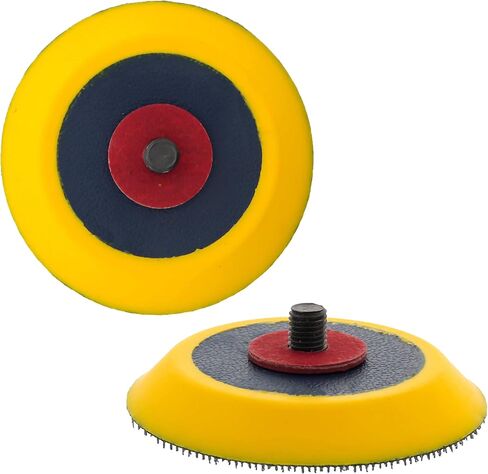 Dura-Gold Pro Series 3" Hook & Loop DA Backing Plate Pad, 2 Pack - Flexible Dual-Action Random Orbital Sander Polisher Pad, 5/16" Threads For Auto Woodworking Sandpaper Sanding Car Polishing Detailing in Kuwait