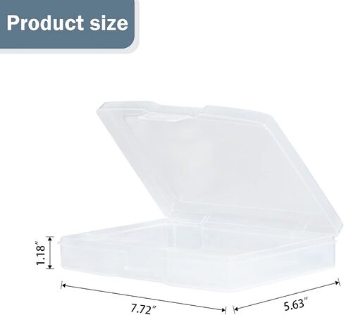 Transparent 5" x 7" Photo Storage Boxes - Photo Organizer Cases Photo Keeper Picture Storage Containers Box for Photos - 20 Pack (Clear) in Kuwait