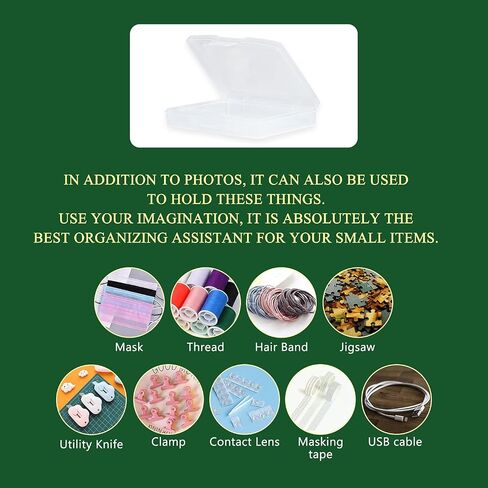 Transparent 5" x 7" Photo Storage Boxes - Photo Organizer Cases Photo Keeper Picture Storage Containers Box for Photos - 20 Pack (Clear) in Kuwait