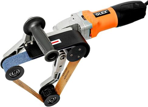 GLEX Metal Pipeline Polishing Machine, External Diameter Polisher, Stainless Steel Round Pipe Polisher, Steel Pipe Grinder, Round Tube Material Belt Sander, 110V 800W Aluminum Oxide Sanding in Kuwait