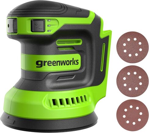 Greenworks 24V Brushless Cordless 3in. x 18in. Belt Sander Kit with Dust Bag and 60 Grit Sandpaper, Tool Only in Kuwait