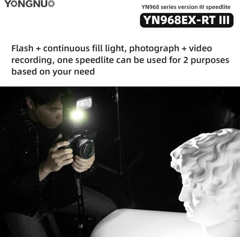 YONGNUO Upgraded YN968EX-RT III Flash Speedlite, for Canon Wireless Signal Cameras, GN60 High-Speed Sync TTL Manual Flash Multi Flash in Kuwait