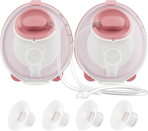 Momcozy V1 Pro Wearable Breast Pump, Hospital-Grade Pocket Primary Pump | Hands-Free Portable Pump, Lightweight, Visible Cups,Real Milk Removal in Kuwait