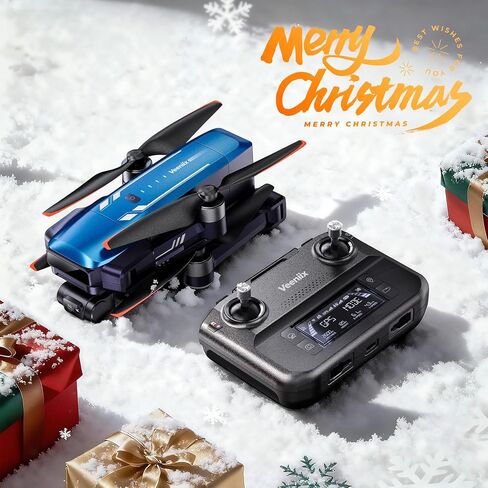 Veeniix V11PRO RC2 Drone for Adults 3-Axis Gimbal 8K Camera Screen Remote | 1/2 CMOS Sensor, 4K/30fps Video, 2 Batteries 80Min Flight Time, 6KM Transmission, Professional Aerial Photography in Kuwait