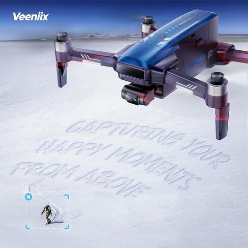 Veeniix V11PRO RC2 Drone for Adults 3-Axis Gimbal 8K Camera Screen Remote | 1/2 CMOS Sensor, 4K/30fps Video, 2 Batteries 80Min Flight Time, 6KM Transmission, Professional Aerial Photography in Kuwait