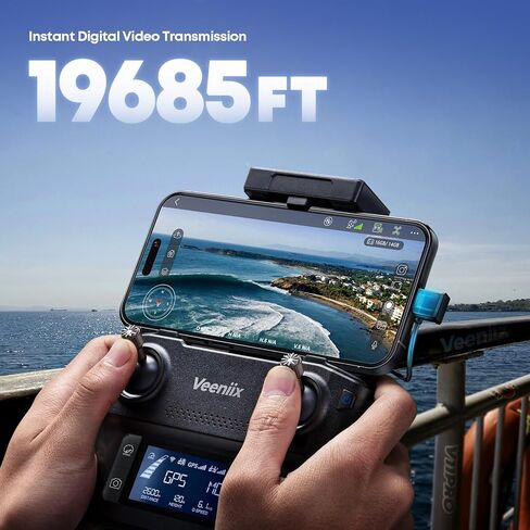Veeniix V11PRO RC2 Drone for Adults 3-Axis Gimbal 8K Camera Screen Remote | 1/2 CMOS Sensor, 4K/30fps Video, 2 Batteries 80Min Flight Time, 6KM Transmission, Professional Aerial Photography in Kuwait