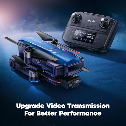 Veeniix V11PRO RC2 Drone for Adults 3-Axis Gimbal 8K Camera Screen Remote | 1/2 CMOS Sensor, 4K/30fps Video, 2 Batteries 80Min Flight Time, 6KM Transmission, Professional Aerial Photography in Kuwait