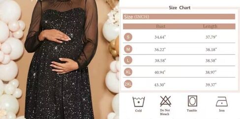 Women's Fashionable, Casual and Elegant Sequined Maternity Dress in Kuwait