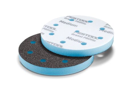 Festool 578799 Granat Profile 5" (125 mm) Profile Sanding Disc Set – 10 Pack | Flexible Foam Abrasive for Contours, Moldings & Curved Surfaces | Hook & Loop, Mixed Grits, 1/2" Foam Backing in Kuwait
