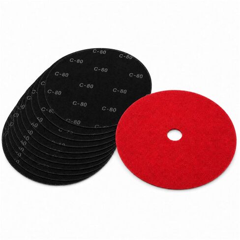 17" Sanding Screen Discs,10pcs 60 Grit Mesh Floor Sanding Screen | with 17" buffer pad ,sanding screens for hardwood floor prep, open-mesh SiC abrasive, wet or dry use in Kuwait