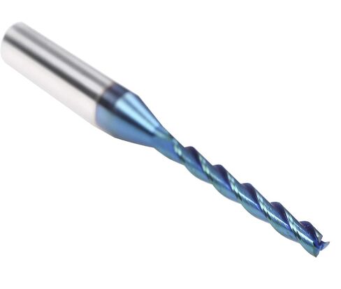 لقم توجيه CNC 1/2 بوصة ساق لولبية للقطع من كربيد السوليد مع طلاء أزرق NACO لنقش نحت الخشب (3 قطع مزمار، 1/2 بوصة S*1/2 بوصة D*2 بوصة CL*4 بوصة OVL) in Kuwait