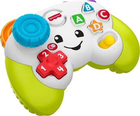 Fisher-Price Baby & Toddler Toy Laugh & Learn Game Controller, Green, Musical Learning Activity for Pretend Play Infants Ages 6+ Months in Kuwait