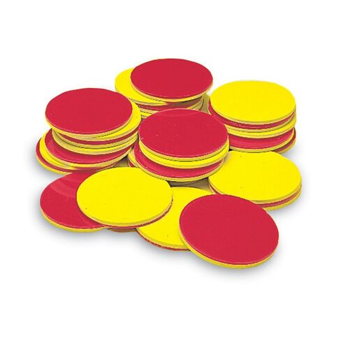 hand2mind Foam Two-Color Counters, Red and Yellow, Manipulatives, Chips, Math Bingo, 200 Count in Kuwait