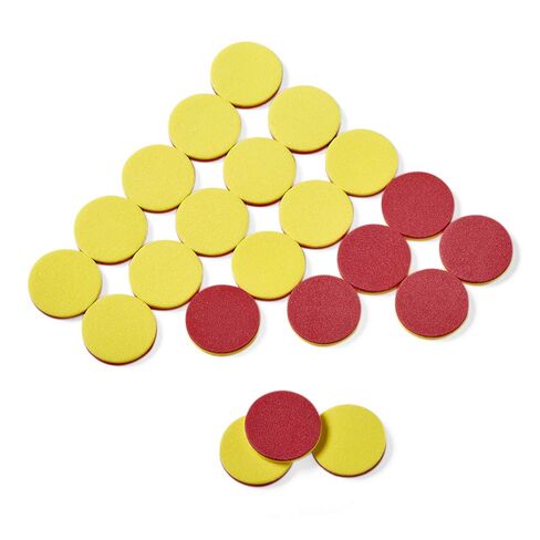 hand2mind Foam Two-Color Counters, Red and Yellow, Manipulatives, Chips, Math Bingo, 200 Count in Kuwait
