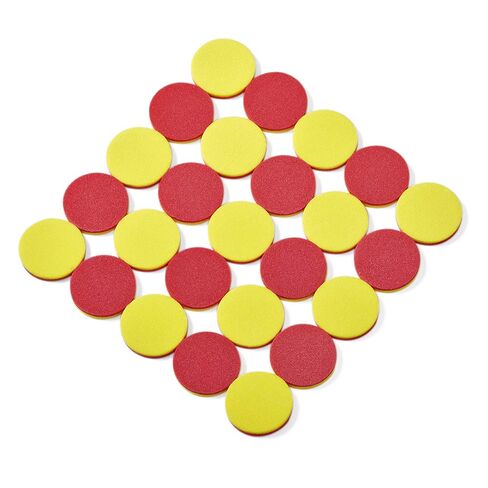 hand2mind Foam Two-Color Counters, Red and Yellow, Manipulatives, Chips, Math Bingo, 200 Count in Kuwait