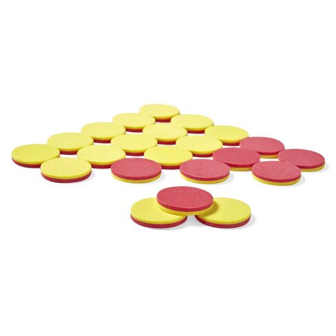 hand2mind Foam Two-Color Counters, Red and Yellow, Manipulatives, Chips, Math Bingo, 200 Count in Kuwait