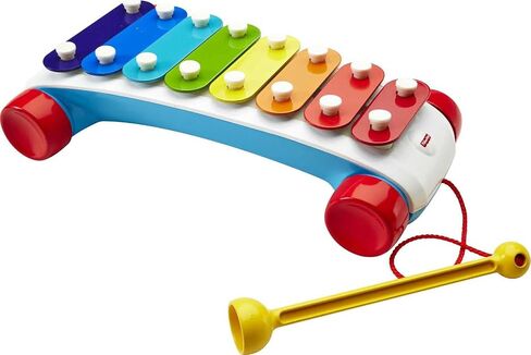 Fisher-Price Toddler Pull Toy, Classic Xylophone Pretend Musical Instrument with Mallet for Preschool Kids Ages 18+ Months in Kuwait
