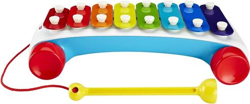 Fisher-Price Toddler Pull Toy, Classic Xylophone Pretend Musical Instrument with Mallet for Preschool Kids Ages 18+ Months in Kuwait