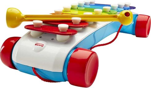 Fisher-Price Toddler Pull Toy, Classic Xylophone Pretend Musical Instrument with Mallet for Preschool Kids Ages 18+ Months in Kuwait
