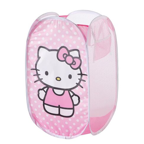 Idea Nuova Sanrio Hello Kitty Pop-Up Hamper,Collapsible Laundry Basket with Durable Handles,Lightweight Storage Bin for Kids' Bedroom, Nursery, or Playroom,Pink in Kuwait