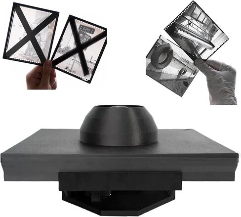 Darkroom Sheet Film Developing Tray Kit with Electric Rocking Base & Secure Fixing Clips, Compatible for Black & White Negative Processing in Kuwait