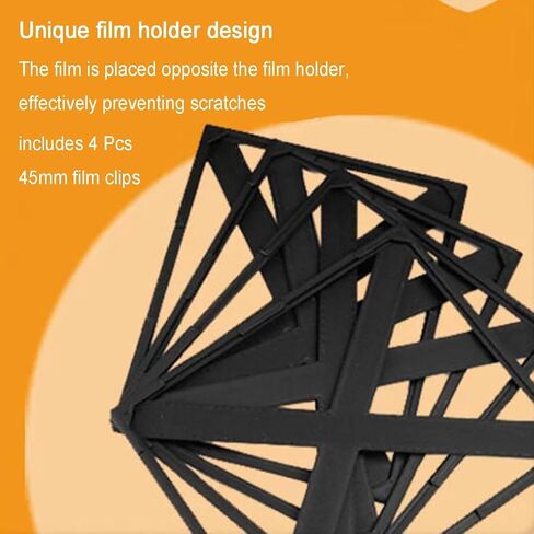 Darkroom Sheet Film Developing Tray Kit with Electric Rocking Base & Secure Fixing Clips, Compatible for Black & White Negative Processing in Kuwait