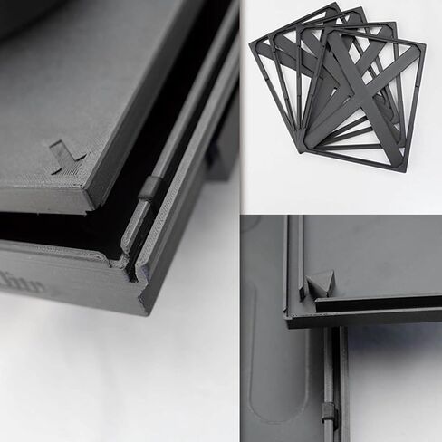 Darkroom Sheet Film Developing Tray Kit with Electric Rocking Base & Secure Fixing Clips, Compatible for Black & White Negative Processing in Kuwait