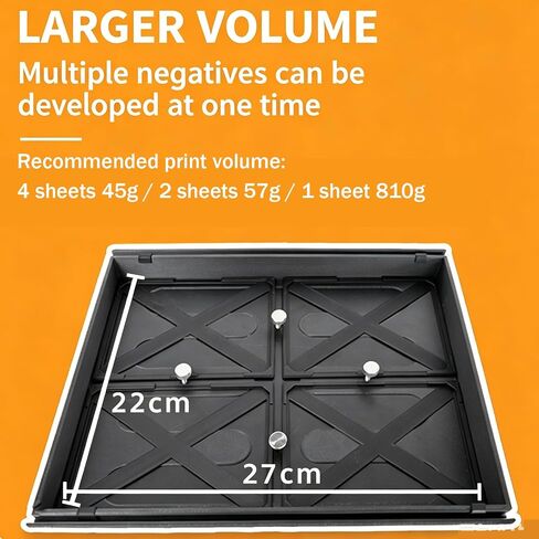 Darkroom Film Developing Tray, Automatic Rocking Film Developing, for 4×5,5×7,8×10 Inch Sheet Films, Camera Accessories Processing Equipment, for Photography Enthusiasts in Kuwait