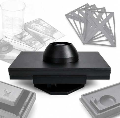 Electric Home Film Developing Tray, Electric Film Developing Tray Kit with Automatic Rocker Base and Fixing Clips, 200ml Min Capacity for 4x5 5x7 8x10 Black & White Sheet Film Processing in Kuwait