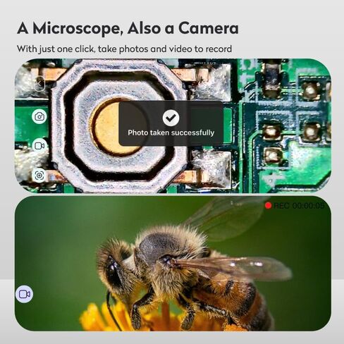M2C Wireless Digital Microscope 50X-1000X, Handheld Portable | 1080P HD USB Coin Microscope Compatible with iPhone, Android, iPad & PC, Perfect for Coin Collection & Science in Kuwait
